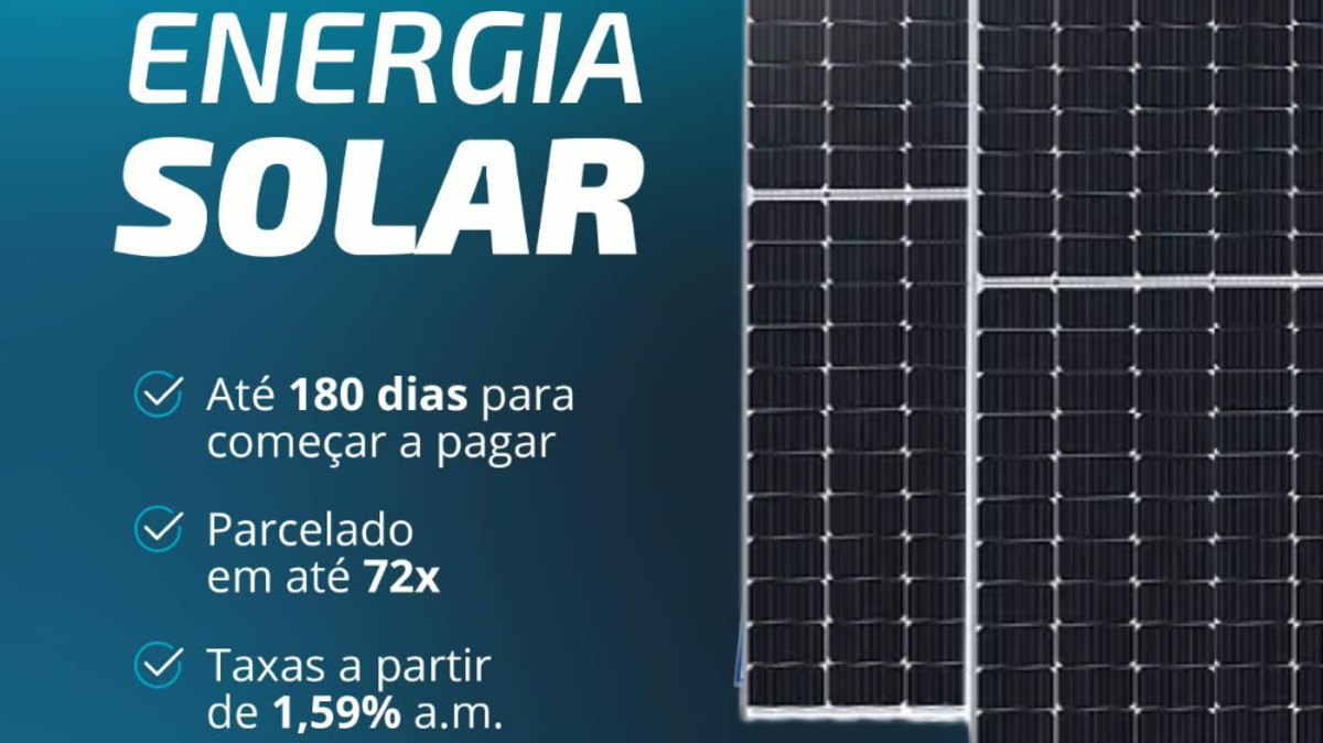Financiamento de energia solar pelo Sistema Ailos: 72x, 180 dias de carência e taxas a partir de 1,59% a.m.